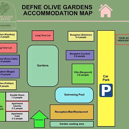 Ferienhaus Defne Olive Gardens, Koca Calis, - Previously Defne Fethiye